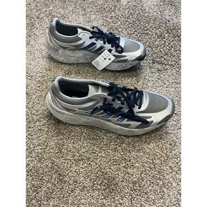 Adidas Adizero Aruku Shoes Mens 11.5 Grey Blue Cushion Running Sneaker JS0052